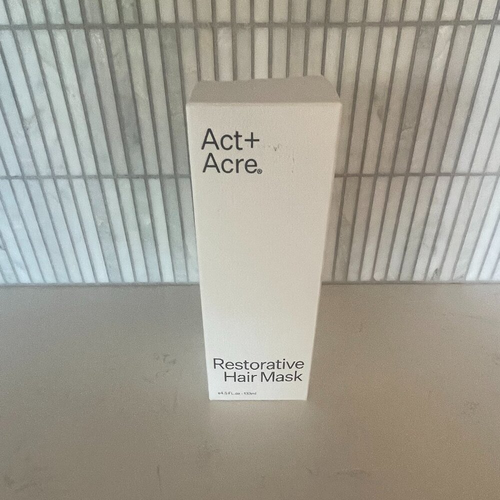 Act + Acre Restorative Deep Conditioning Hair Mask for Dry + Damaged Hair, NWT